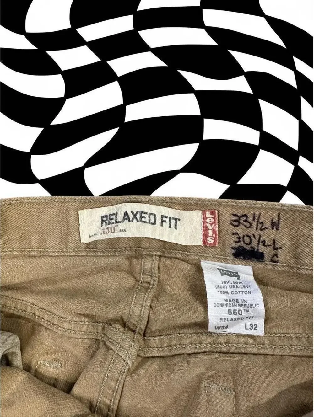 Levi's 550 tan pants